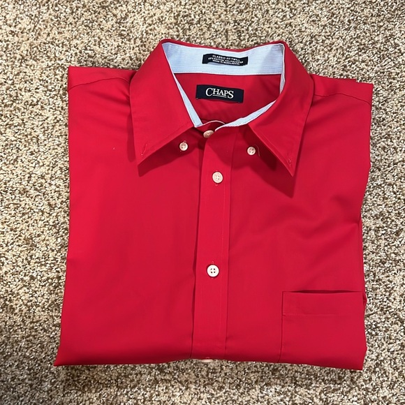 Chaps Red Button Down - Picture 4 of 4
